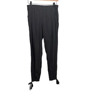 Dear Cashmere 100% Silk Black Lightweight Pants Size Medium